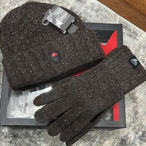 Pajar Dark Brown Knit Gloves